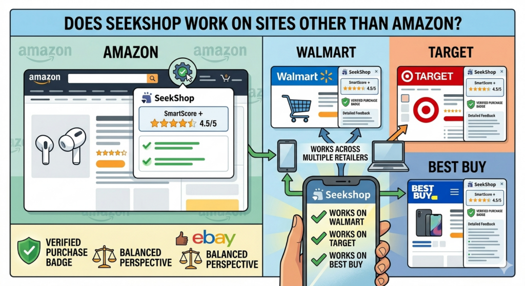 Does SeekShop Work on Sites Other Than Amazon?