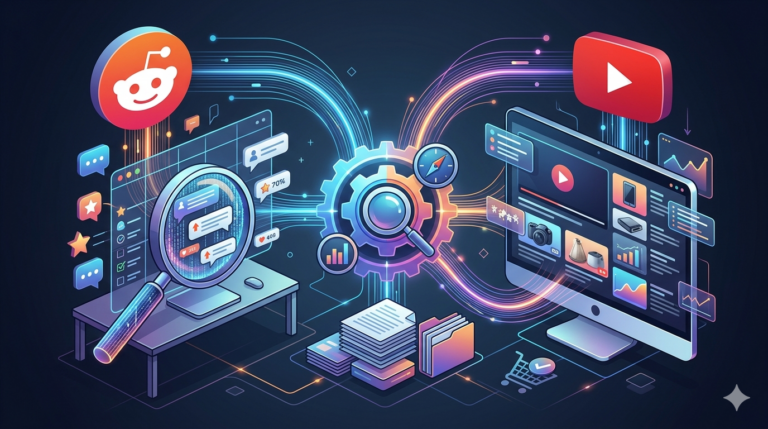 How SeekShop Aggregates Reddit and YouTube Reviews